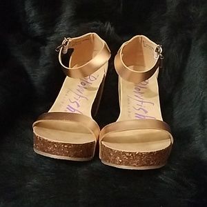 Blowfish Rose Gold Wedges